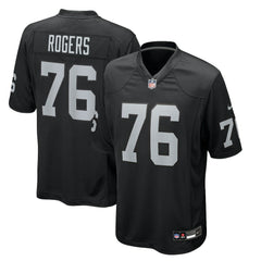 Caleb Rogers Las Vegas Raiders Team Game Jersey Black | Nike for Sale