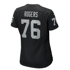 Caleb Rogers Las Vegas Raiders Women's Team Game Jersey Black | Nike for Sale