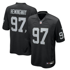 Tonka Hemingway Las Vegas Raiders Team Game Jersey Black | Nike for Sale