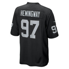Tonka Hemingway Las Vegas Raiders Team Game Jersey Black | Nike for Sale
