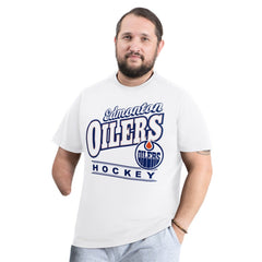 Edmonton Oilers G-III Sports by Carl Banks Adaptive Headliner T-Shirt - White - NHL