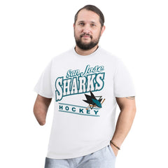 San Jose Sharks G-III Sports by Carl Banks Adaptive Headliner T-Shirt - White - NHL