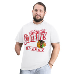 Chicago Blackhawks G-III Sports by Carl Banks Adaptive Headliner T-Shirt - White - NHL