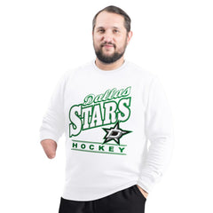 Dallas Stars G-III Sports by Carl Banks Adaptive Headliner Fleece Sweatshirt - White - NHL