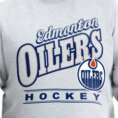 Edmonton Oilers G-III Sports by Carl Banks Adaptive Headliner Fleece Sweatshirt - Gray - NHL