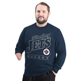 Winnipeg Jets G-III Sports by Carl Banks Adaptive Headliner Fleece Sweatshirt - Navy - NHL