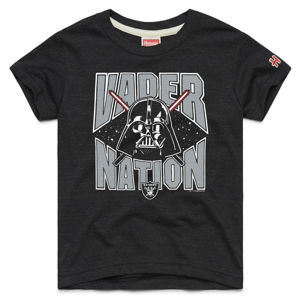Las Vegas Raiders Homage Youth Star Wars x NFL Tri-Blend T-Shirt Black | NFL