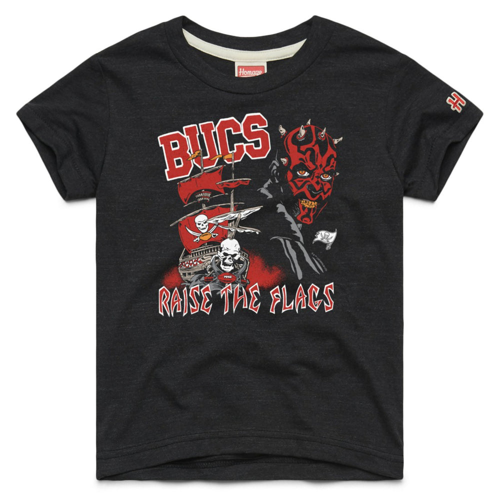 Tampa Bay Buccaneers Homage Youth Star Wars x NFL Tri-Blend T-Shirt Black | NFL