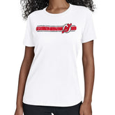 New Jersey Devils Starter Women's Team Stripe T-Shirt - White - NHL