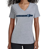 Memphis Grizzlies Starter Women's Team Stripe V-Neck T-Shirt Gray - NBA