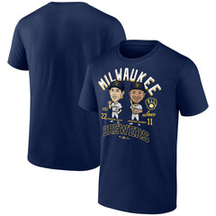 Jackson Chourio & Christian Yelich Milwaukee Brewers Player Duo T-Shirt - MLB