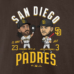 Fernando Tatis Jr. & Jackson Merrill San Diego Padres Player Duo T-Shirt - MLB