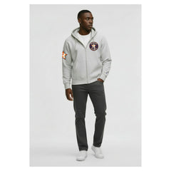 Houston Astros Champion Reverse Weave Chenille Full-Zip Hoodie - MLB