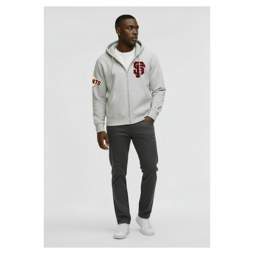 San Francisco Giants Champion Reverse Weave Chenille Full-Zip Hoodie - MLB
