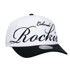 Colorado Rockies Mitchell & Ness Unisex XL Script Pro Crown Snapback Hat - MLB