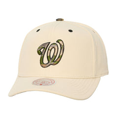 Washington Nationals Mitchell & Ness Unisex Camo Logo Pro Crown Snapback Hat - MLB