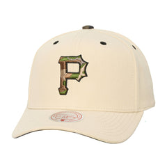 Pittsburgh Pirates Mitchell & Ness Unisex Camo Logo Pro Crown Snapback Hat - MLB