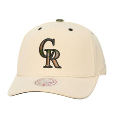 Colorado Rockies Mitchell & Ness Unisex Camo Logo Pro Crown Snapback Hat - MLB