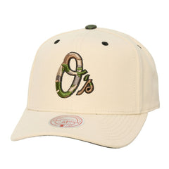 Baltimore Orioles Mitchell & Ness Unisex Camo Logo Pro Crown Snapback Hat - MLB