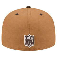 Baltimore Ravens New Era Two-Tone Walnut 59FIFTY Fitted Hat Light Brown/Dark Brown | NFL