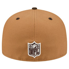 Detroit Lions New Era Two-Tone Walnut 59FIFTY Fitted Hat Light Brown/Dark Brown | NFL