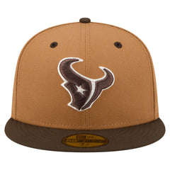 Houston Texans New Era Two-Tone Walnut 59FIFTY Fitted Hat Light Brown/Dark Brown | NFL
