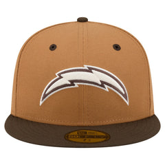 Los Angeles Chargers New Era Two-Tone Walnut 59FIFTY Fitted Hat Light Brown/Dark Brown | NFL