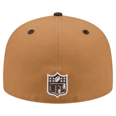 Los Angeles Chargers New Era Two-Tone Walnut 59FIFTY Fitted Hat Light Brown/Dark Brown | NFL