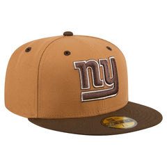 New York Giants New Era Two-Tone Walnut 59FIFTY Fitted Hat Light Brown/Dark Brown | NFL