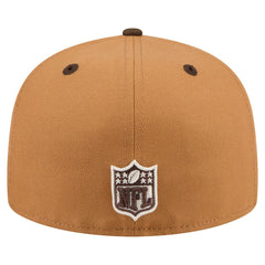 Philadelphia Eagles New Era Two-Tone Walnut 59FIFTY Fitted Hat Light Brown/Dark Brown | NFL