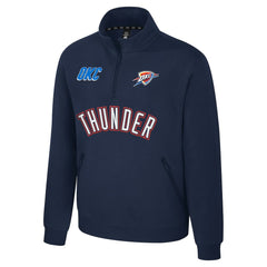 Oklahoma City Thunder Stadium Essentials Unisex First Team Trainer Quarter-Zip Pullover Navy - NBA