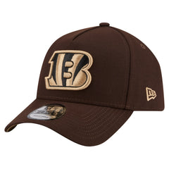 Cincinnati Bengals New Era Burnt Wood A-Frame 9FORTY Adjustable Hat Dark Brown | NFL
