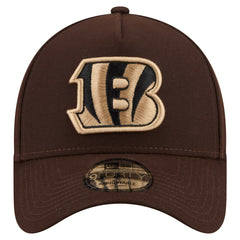 Cincinnati Bengals New Era Burnt Wood A-Frame 9FORTY Adjustable Hat Dark Brown | NFL