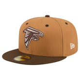 Atlanta Falcons New Era Two-Tone Walnut 59FIFTY Fitted Hat Light Brown/Dark Brown | NFL