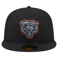 Chicago Bears New Era Color Pop 59FIFTY Fitted Hat Black | NFL