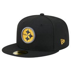 Pittsburgh Steelers New Era Color Pop 59FIFTY Fitted Hat Black | NFL