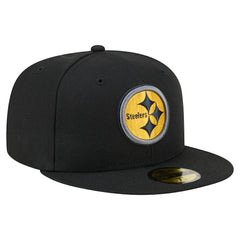 Pittsburgh Steelers New Era Color Pop 59FIFTY Fitted Hat Black | NFL