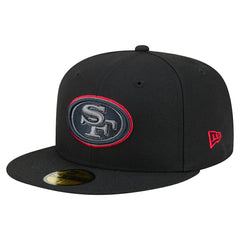 San Francisco 49ers New Era Color Pop 59FIFTY Fitted Hat Black | NFL