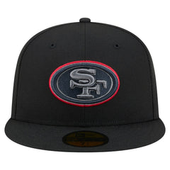 San Francisco 49ers New Era Color Pop 59FIFTY Fitted Hat Black | NFL