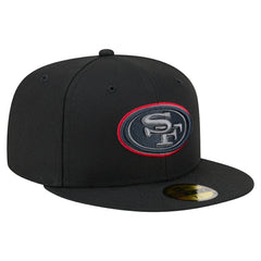 San Francisco 49ers New Era Color Pop 59FIFTY Fitted Hat Black | NFL