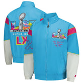 Super Bowl LX Starter The Gust Full-Zip Hooded Jacket Light Blue | NFL