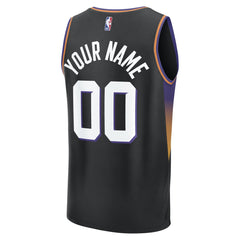 Phoenix Suns Youth Fastbreak Custom Jersey Statement Edition Black - NBA