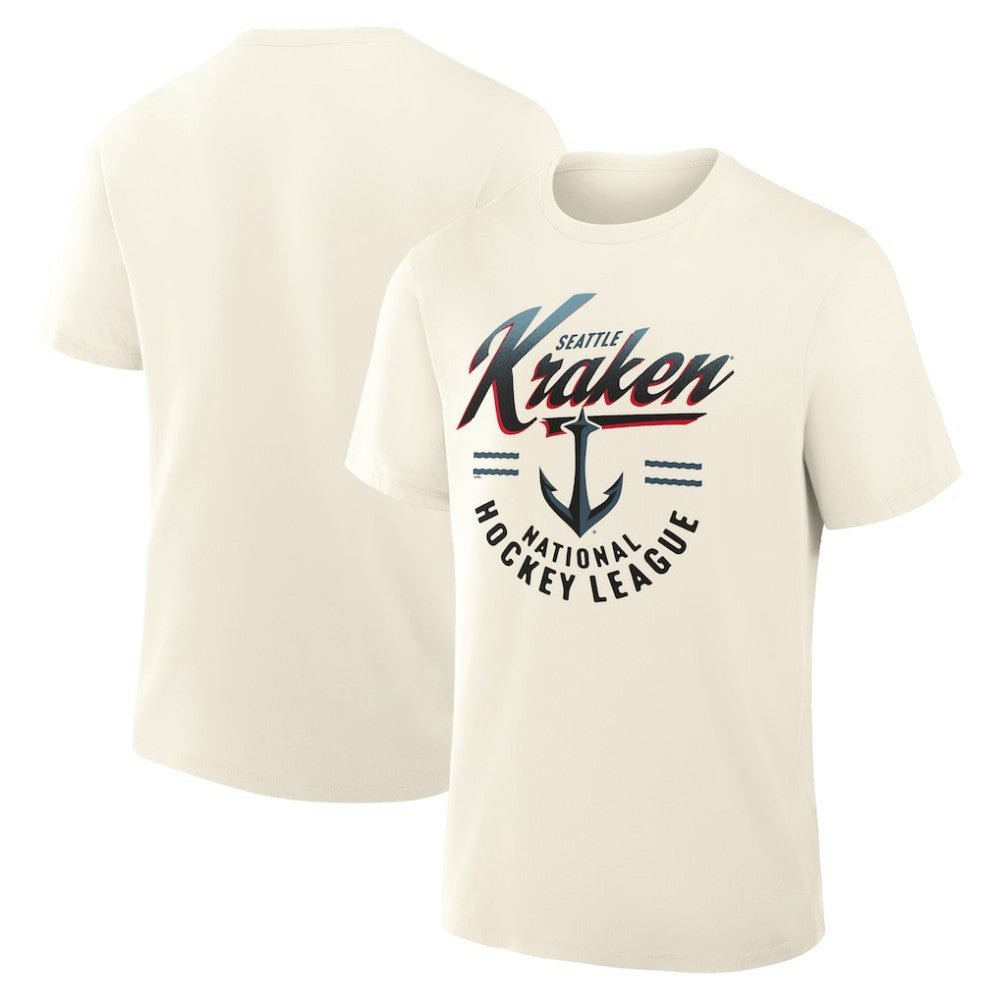 Seattle Kraken Fanatics Male Legacy T-Shirt - Cream - NHL