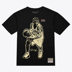 Allen Iverson Philadelphia 76ers Unisex Blockbuster Player Graphic T-Shirt Black - NBA