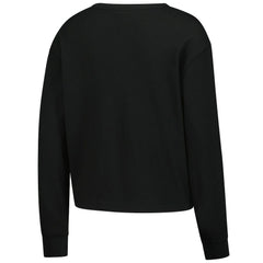 Indianapolis Colts New Era Women's Sport Night Thermal Long Sleeve Cropped T-Shirt Black | NFL