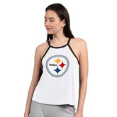 Pittsburgh Steelers G-III 4Her by Carl Banks Women's Redemption Win Slub Tank Top White | NFL