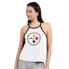 Pittsburgh Steelers G-III 4Her by Carl Banks Women's Redemption Win Slub Tank Top White | NFL
