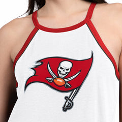 Tampa Bay Buccaneers G-III 4Her by Carl Banks Women's Redemption Win Slub Tank Top White | NFL
