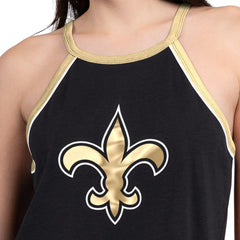 New Orleans Saints G-III 4Her by Carl Banks Women's Redemption Win Slub Tank Top Black | NFL
