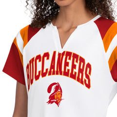 Tampa Bay Buccaneers Starter Women's Game On Notch Neck T-Shirt White | NFL